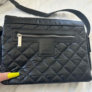 CHANEL Coco Cacoon black Beauty bag Puffer Pattern NEW